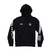 RVCA x Shoyoroll Defer Vaxsyr black BJJ hoodie in 300 GSM fleece
