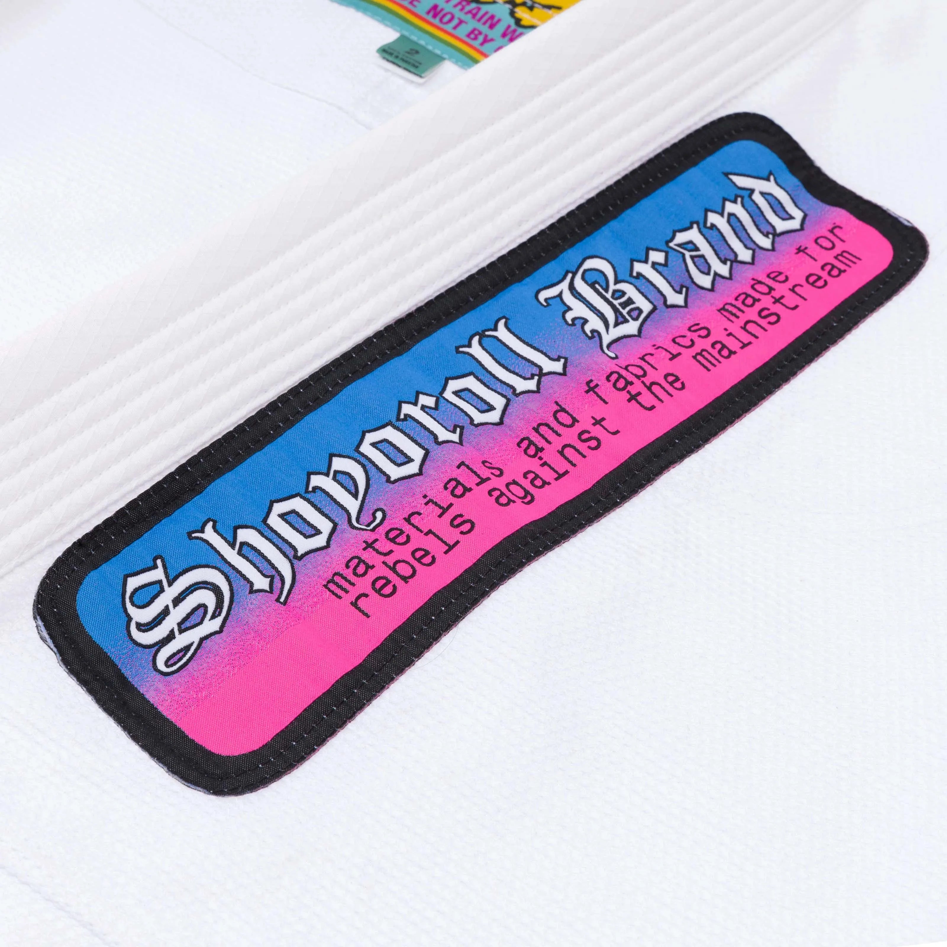 Shoyoroll Batch 149 Gi featuring bold retro gradient tones