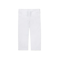 White BJJ Gi with blue and red accents from Americana drop