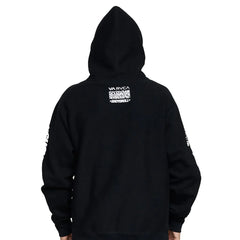 Premium black fleece hoodie for BJJ by RVCA and Shoyoroll