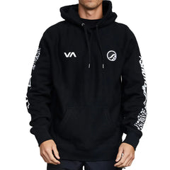 300 GSM black BJJ hoodie from the RVCA x Shoyoroll Vaxsyr collab
