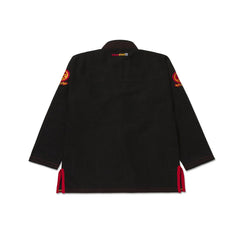 Retro-style black BJJ uniform from Shoyoroll Batch 146